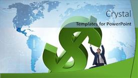  Presentation with foreign - Theme having foreign-currency-concept-in-business background and a light blue colored foreground
