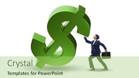  Presentation with foreign currency - Presentation theme enhanced with foreign-currency-concept-in-business background and a mint green colored foreground