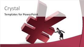  Presentation with foreign currency - Theme having foreign-currency-concept-in-business background and a white colored foreground