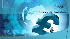  Presentation with foreign currency - Presentation design with foreign-currency-concept-in-business background and a light blue colored foreground