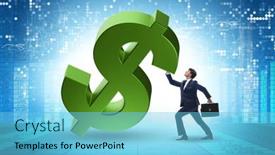  Presentation with foreign currency - PPT layouts having foreign-currency-concept-in-business background and a light blue colored foreground