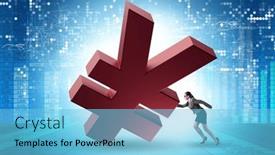  Presentation with foreign currency - Theme featuring foreign-currency-concept-in-business background and a light blue colored foreground