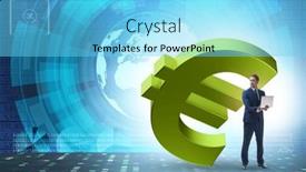  Presentation with foreign currency - Presentation with foreign-currency-concept-in-business background and a light blue colored foreground