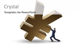  Presentation with foreign currency - PPT theme consisting of foreign-currency-concept-in-business background and a white colored foreground