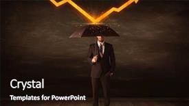  Presentation with foreign direct investments - Colorful presentation design enhanced with foreign direct investments - businessman standing with umbrella keeping backdrop and a wine colored foreground