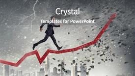  Presentation with foreign direct investments - Theme featuring foreign direct investments - climbing up to success background and a gray colored foreground