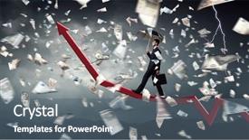  Presentation with climbing - Amazing PPT theme having foreign direct investments - climbing up to success backdrop and a gray colored foreground