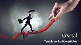  Presentation with climbing - PPT theme enhanced with foreign direct investments - climbing up to success background and a dark gray colored foreground