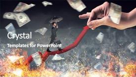  Presentation with climbing - Colorful PPT layouts enhanced with foreign direct investments - climbing up to success backdrop and a gray colored foreground