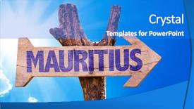  Presentation with foreign direct investments - Amazing slide set having foreign direct investments - mauritius wooden sign with sky backdrop and a  colored foreground