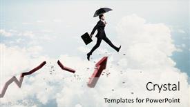  Presentation with foreign direct investments - Theme with foreign direct investments - not afraid to risk mixed background and a sky blue colored foreground