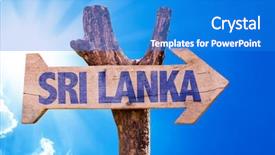  Presentation with sri lanka - Amazing presentation theme having foreign direct investments - sri lanka wooden sign backdrop and a teal colored foreground