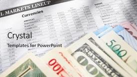  Presentation with foreign currency exchange - Presentation theme with foreign exchange sheep paper background and a  colored foreground