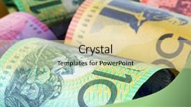  Presentation with australian - Presentation theme consisting of soct saving - background of australian money background and a lemonade colored foreground