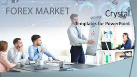  Presentation with forex - Cool new slides with having meeting in office forex backdrop and a light blue colored foreground