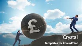  Presentation with trading - Presentation design featuring trader trading in british pound background and a dark gray colored foreground