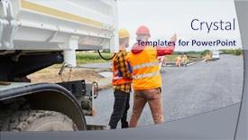  Presentation with foreman - Slide deck consisting of foreman-and-architect-with-site background and a sky blue colored foreground