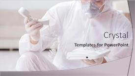  Presentation with forensic - Colorful PPT theme enhanced with forensic expert at crime scene doing investigation backdrop and a white colored foreground