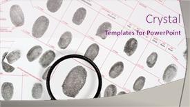  Presentation with forensic - Theme having forensic-inspector-looks background and a sky blue colored foreground