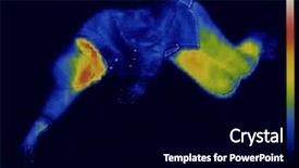  Presentation with forensic - Audience pleasing slides consisting of forensic investigation body heat thermal backdrop and a black colored foreground