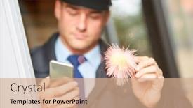  Presentation with comparison - Beautiful slide deck featuring forensic-scientist-makes-comparison backdrop and a coral colored foreground