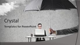  Presentation with safe - Amazing slide deck having foresight - safe place to work backdrop and a light gray colored foreground