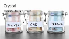  Presentation with different - Beautiful slides featuring foresight - three jars for different needs backdrop and a white colored foreground