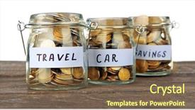  Presentation with people special needs - Audience pleasing theme consisting of foresight - three jars for different needs backdrop and a tawny brown colored foreground