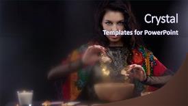  Presentation with witchcraft - Colorful PPT theme enhanced with foresight - witchcraft backdrop and a wine colored foreground