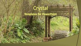  Presentation with asia - PPT theme enhanced with forest at sun moon background and a tawny brown colored foreground