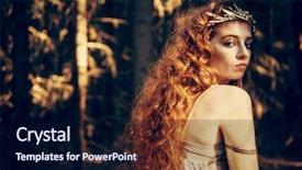  Presentation with beauty cosmetic - Theme featuring forest beauty fashion cosmetic background and a navy blue colored foreground