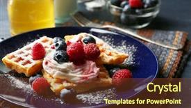  Presentation with dark forest - Theme featuring forest berries and cream background and a tawny brown colored foreground