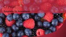  Presentation with berries - Presentation theme having forest-berries-background background and a red colored foreground