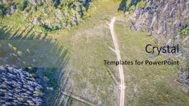  Presentation with wildfire - Amazing presentation theme having forest burned by wildfire backdrop and a mint green colored foreground