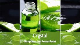  Presentation with life - Theme featuring forest collage - spa still life background and a shamrock green colored foreground