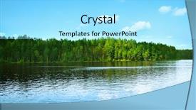  Presentation with finland - Presentation theme enhanced with forest lake background and a arctic colored foreground