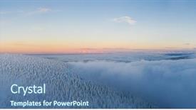  Presentation with mountain view - Amazing PPT layouts having forest mountain landscape winter theme backdrop and a ocean colored foreground