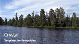  Presentation with norway - Theme featuring forest on a summer day background and a  colored foreground