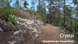  Presentation with norway - Colorful slide set enhanced with forest on a summer day backdrop and a  colored foreground