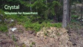  Presentation with norway - Cool new slide deck with forest on a summer day backdrop and a  colored foreground