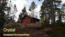  Presentation with norway - Presentation theme consisting of forest on a summer day background and a  colored foreground