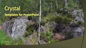  Presentation with norway - Amazing presentation theme having forest on a summer day backdrop and a tawny brown colored foreground