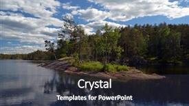  Presentation with norway - Presentation featuring forest on a summer day background and a tawny brown colored foreground