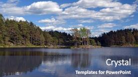  Presentation with norway - Presentation theme enhanced with forest on a summer day background and a ocean colored foreground