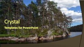  Presentation with norway - Presentation theme consisting of forest on a summer day background and a tawny brown colored foreground