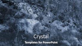  Presentation with norway - PPT theme having forest-on-a-summer-day background and a ocean colored foreground