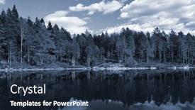  Presentation with norway - Presentation theme with forest-on-a-summer-day background and a tawny brown colored foreground