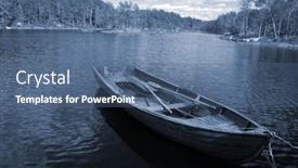  Presentation with norway - Presentation design featuring forest-on-a-summer-day background and a ocean colored foreground