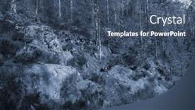  Presentation with norway - Theme having forest-on-a-summer-day background and a ocean colored foreground