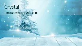  Presentation with winter landscape winter tree - Beautiful slides featuring forest sign - merry christmas and happy new backdrop and a cool aqua colored foreground